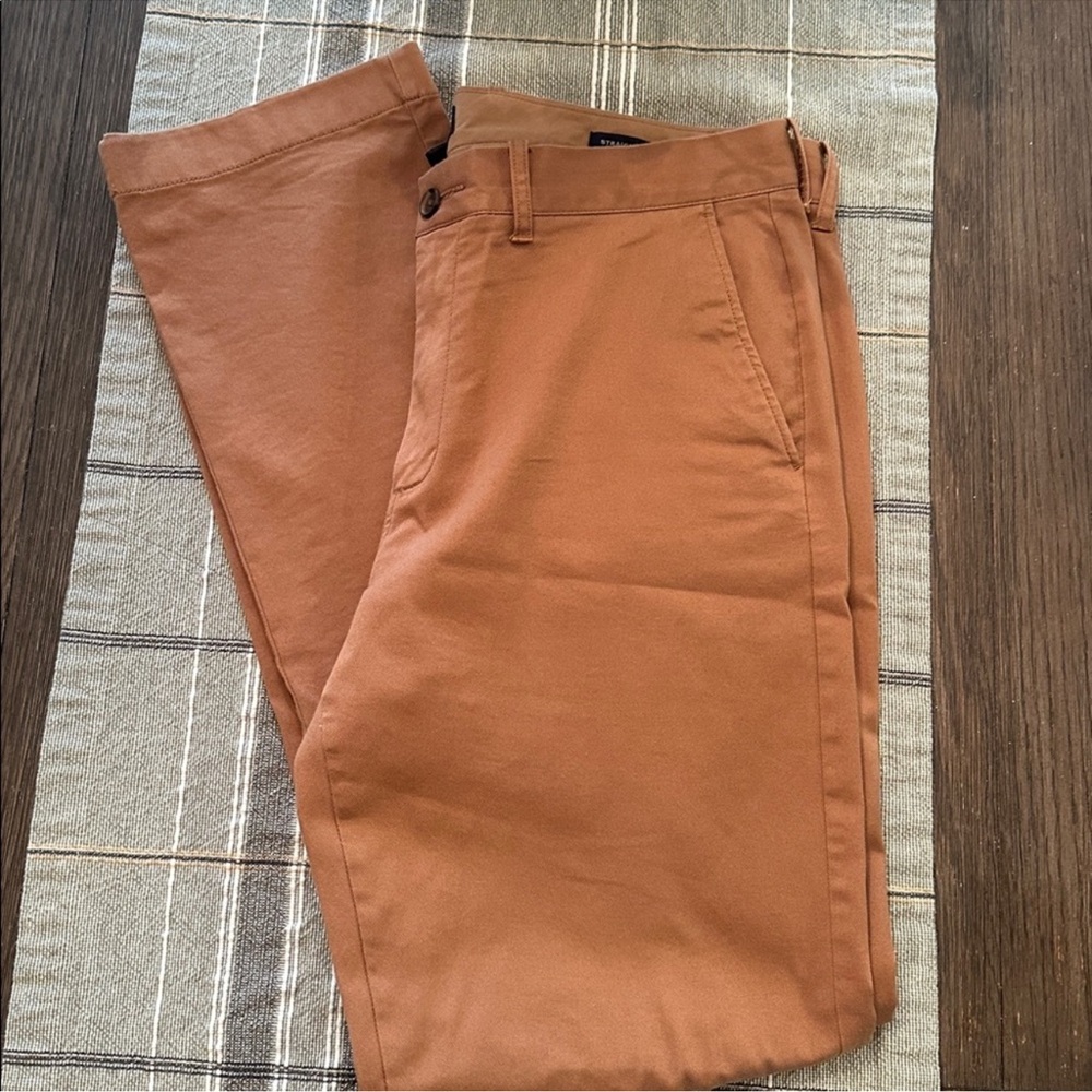 TWO J.Crew Flex Straight Khaki Chino Trousers 34x34 - Picture 7 of 7